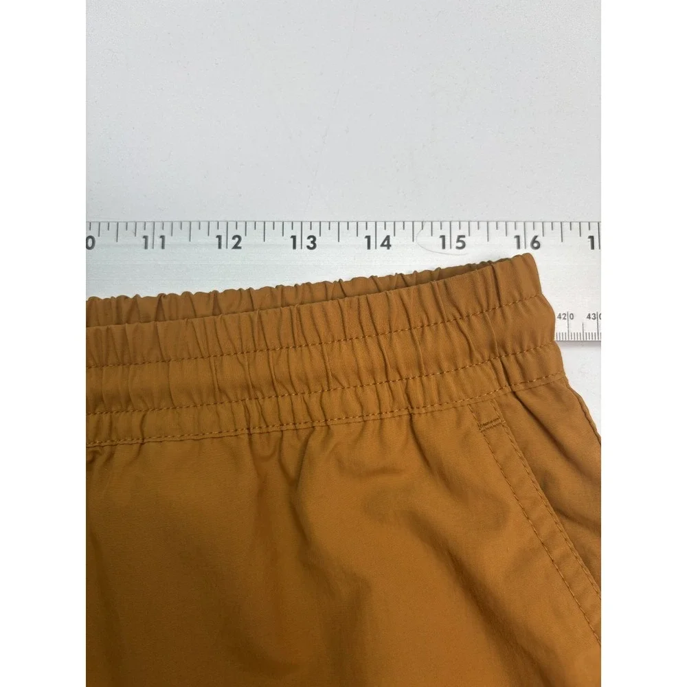 Mens Sz M Empyre Dark Khaki Board Shorts Floater Red Drawstring‎ Swim Trunk